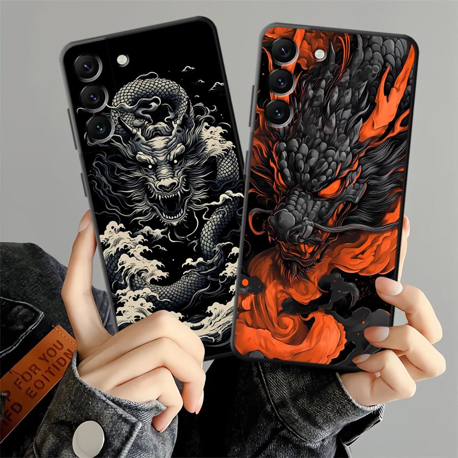 Phone Cases Galaxy A17 - Casing Ponsel Seni Naga Gelombang untuk