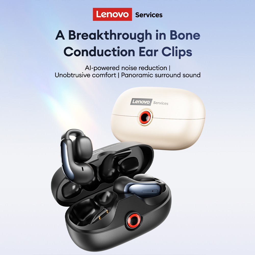 Phone Cases Beach - Lenovo LES-108 Earphone TWS Konduksi Tulang
