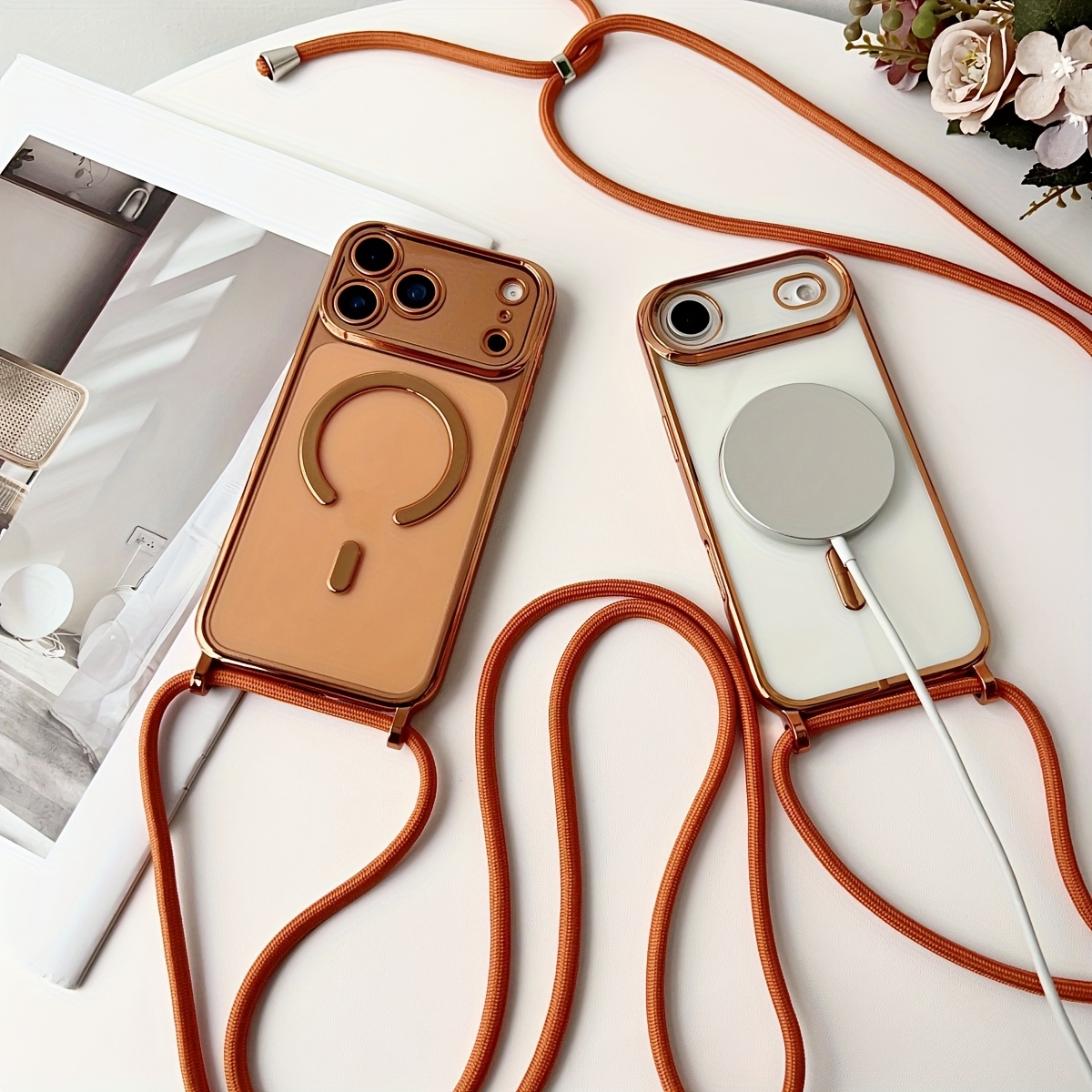 Clear Magsafe Case - Casing Ponsel Transparan Magnetik Berlapis dengan
