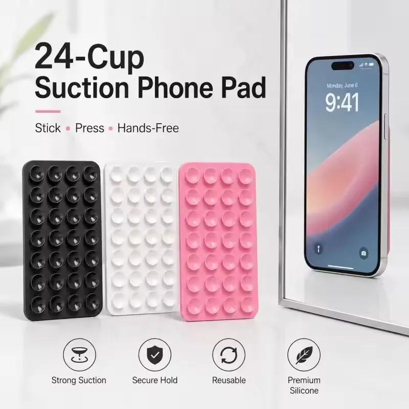 Phone Cases Silicone - Bracket Perekat Dinding Silikon Kreatif Multifungsi,