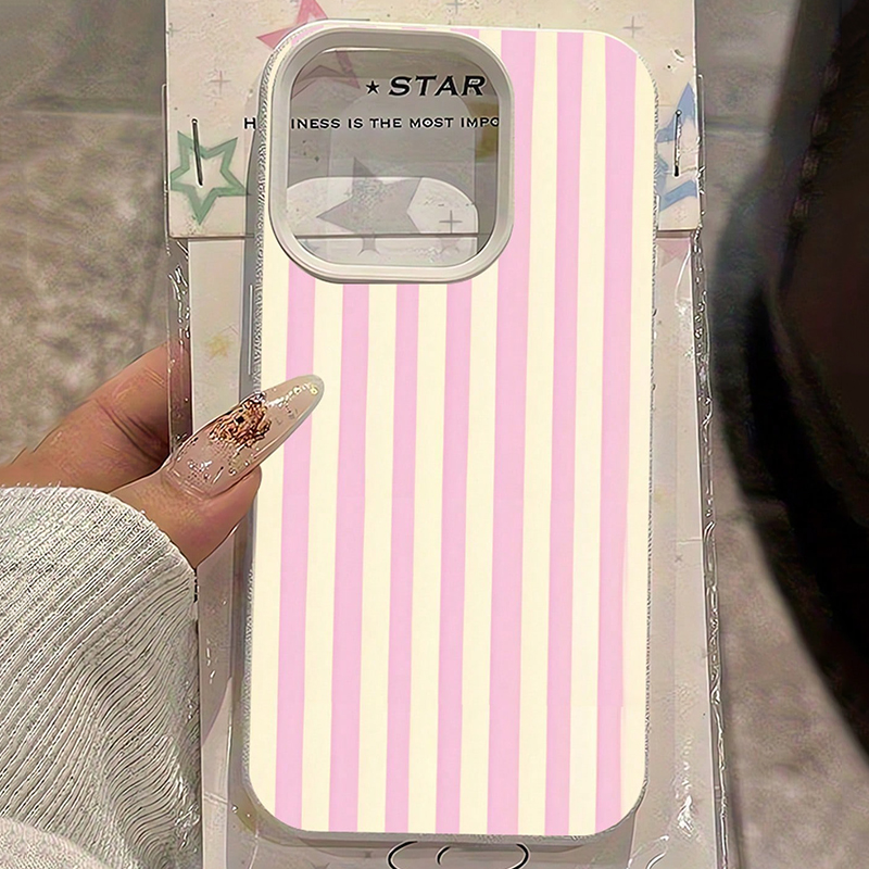Phone Cases Blue - Casing Ponsel Motif Leci Garis Vertikal