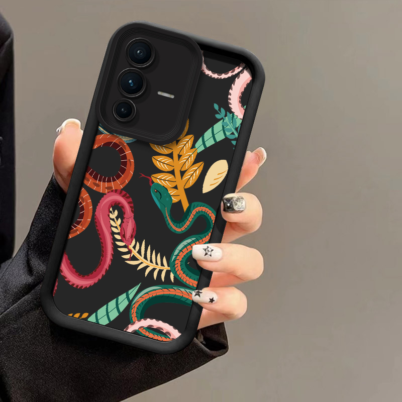 Phone Cases Vivo - Casing Ponsel Motif Ular Mewah Untuk