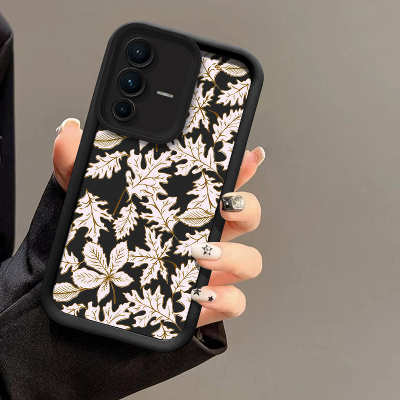 Phone Cases Vivo - Casing Ponsel Pola Daun untuk Vivo
