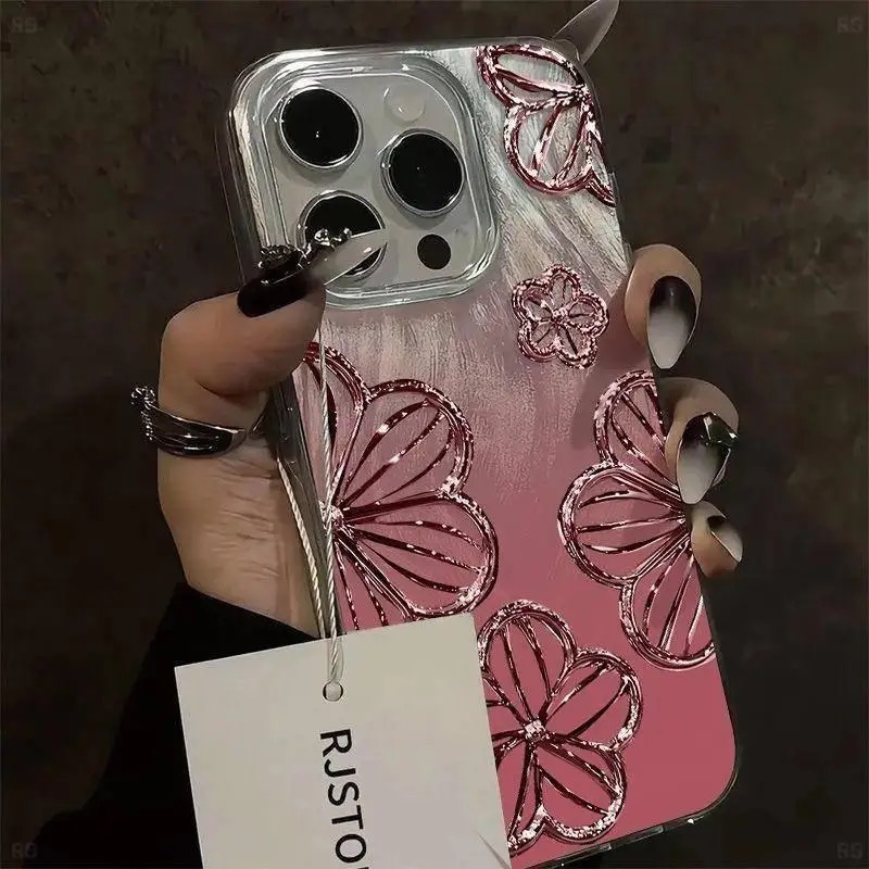 Phone Cases You Can Design - Casing Ponsel Benang Bulu Mewah dengan
