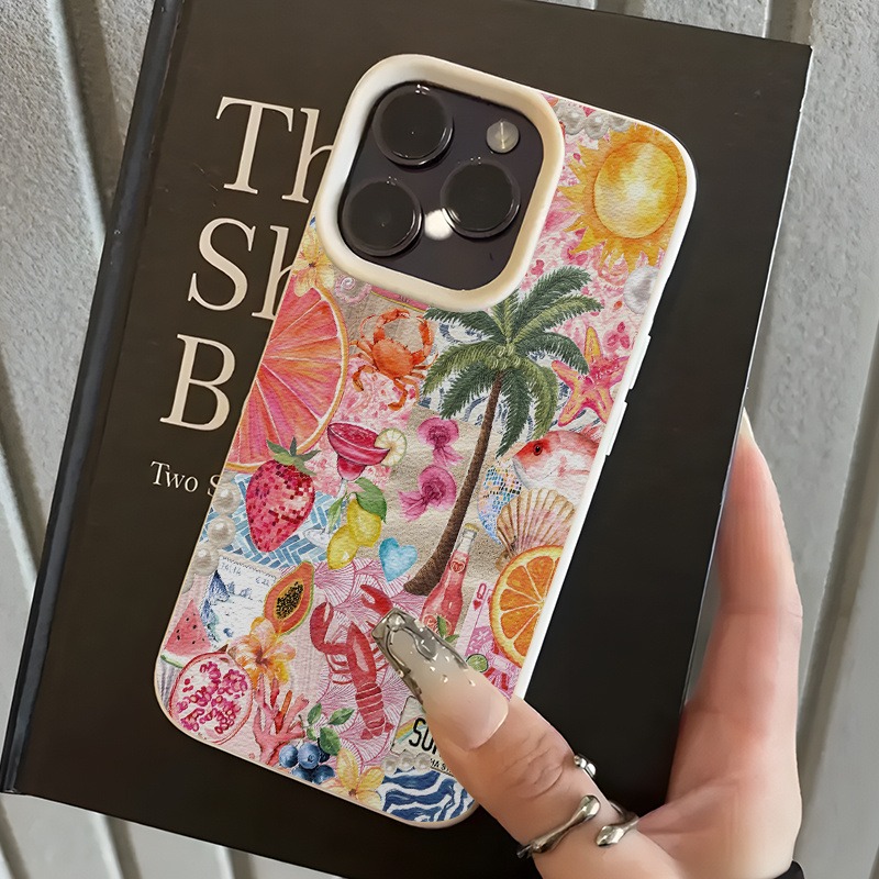 Phone Cases Beach - Casing HP Motif Kolase Pesta Pantai
