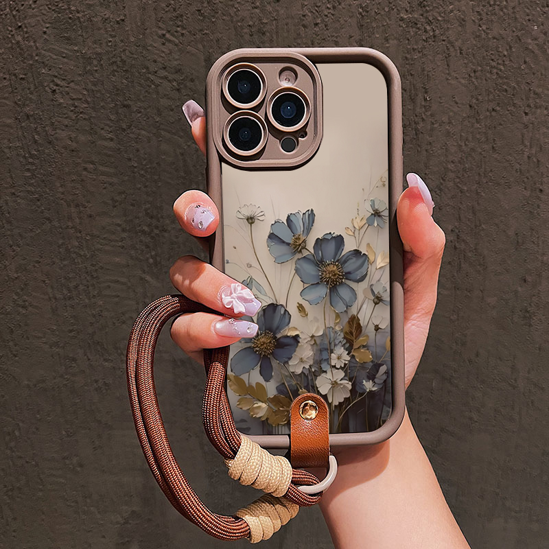 Casing Ponsel Tali Lanyard Bun - Phone Cases Blue ulasan dan harga