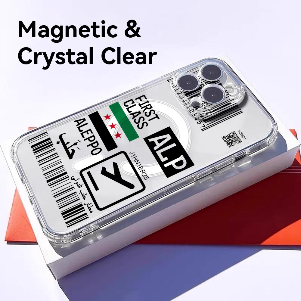 Casing Ponsel Tiket Pesawat Sy - Clear Magsafe Case ulasan dan harga