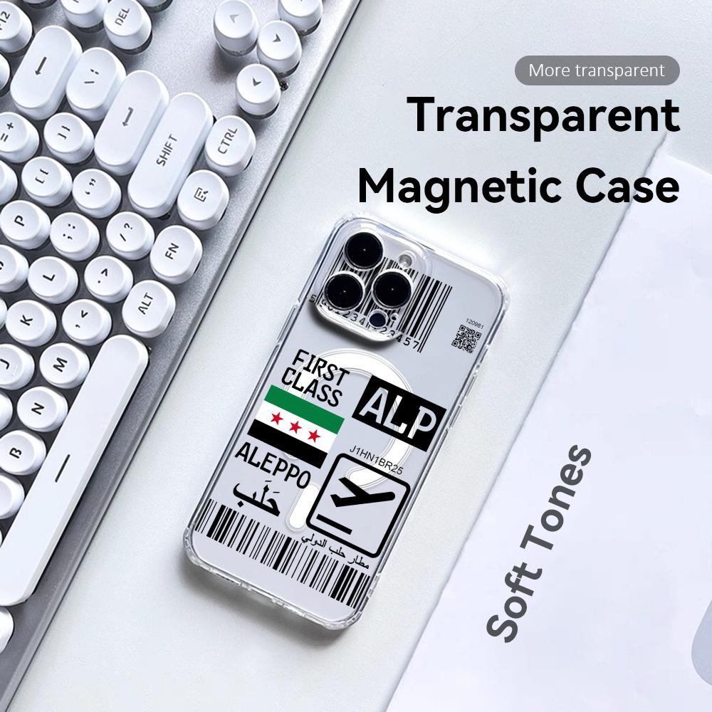 Casing Ponsel Tiket Pesawat Sy - Clear Magsafe Case ulasan dan harga