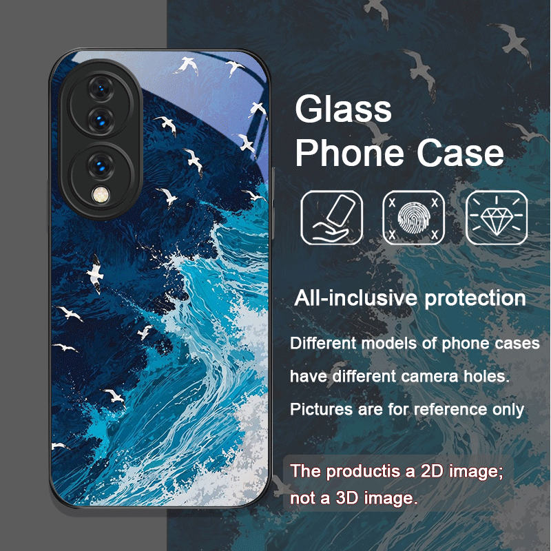Casing Ponsel Kaca Tempered Ce - Phone Cases Beach ulasan dan harga