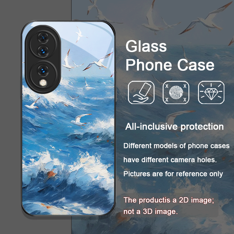 Casing Ponsel Kaca Tempered Ce - Phone Cases Beach ulasan dan harga