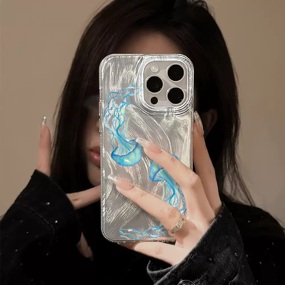 Casing HP IMD Motif Ubur-ubur  - Phone Cases Blue ulasan dan harga