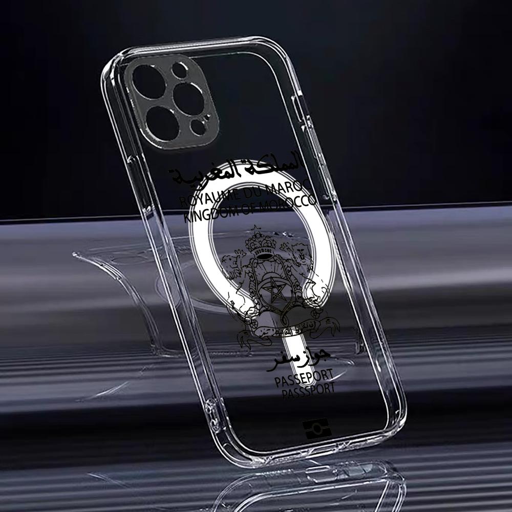 Casing Ponsel Paspor Maroko Ke - Clear Magsafe Case ulasan dan harga