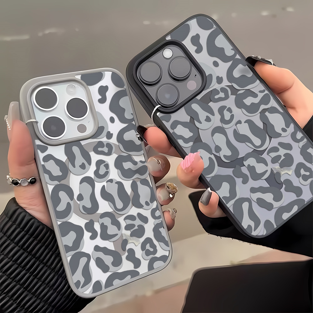 Casing Pola Cetak Macan Tutul  - Clear Magsafe Case ulasan dan harga