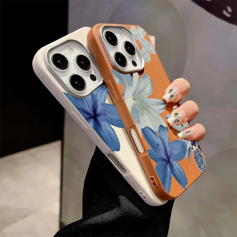 Casing Ponsel Pola Mode Lily B - Phone Cases Blue ulasan dan harga