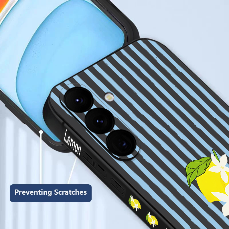 Casing HP TPU Motif Lemon Stri - Phone Cases Galaxy A17 ulasan dan harga