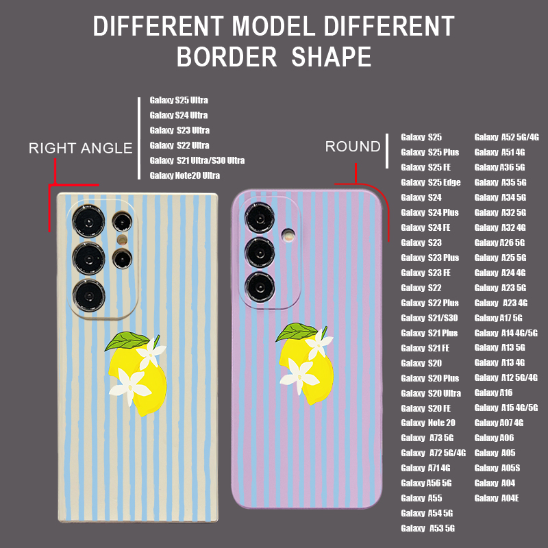 Casing HP TPU Motif Lemon Stri - Phone Cases Galaxy A17 ulasan dan harga