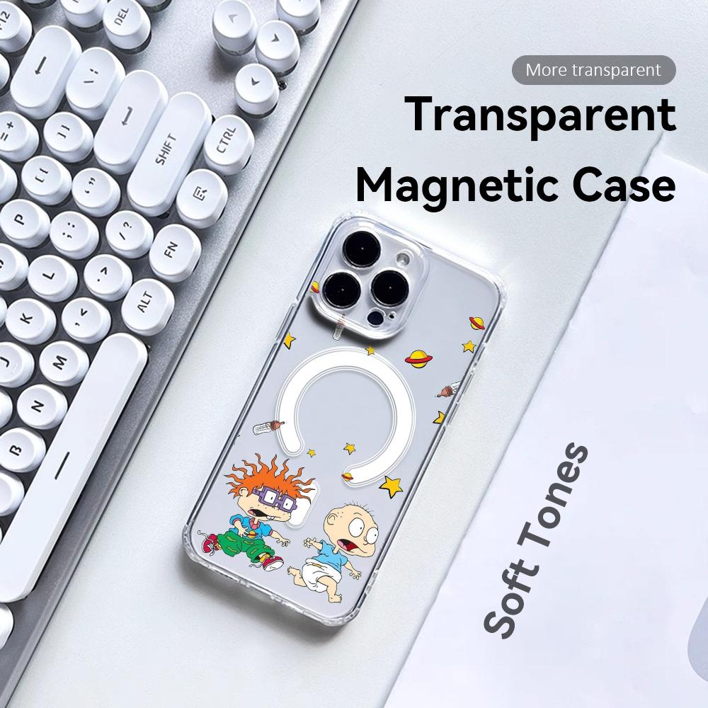 Casing Ponsel Anime R-rugrats  - Clear Magsafe Case ulasan dan harga