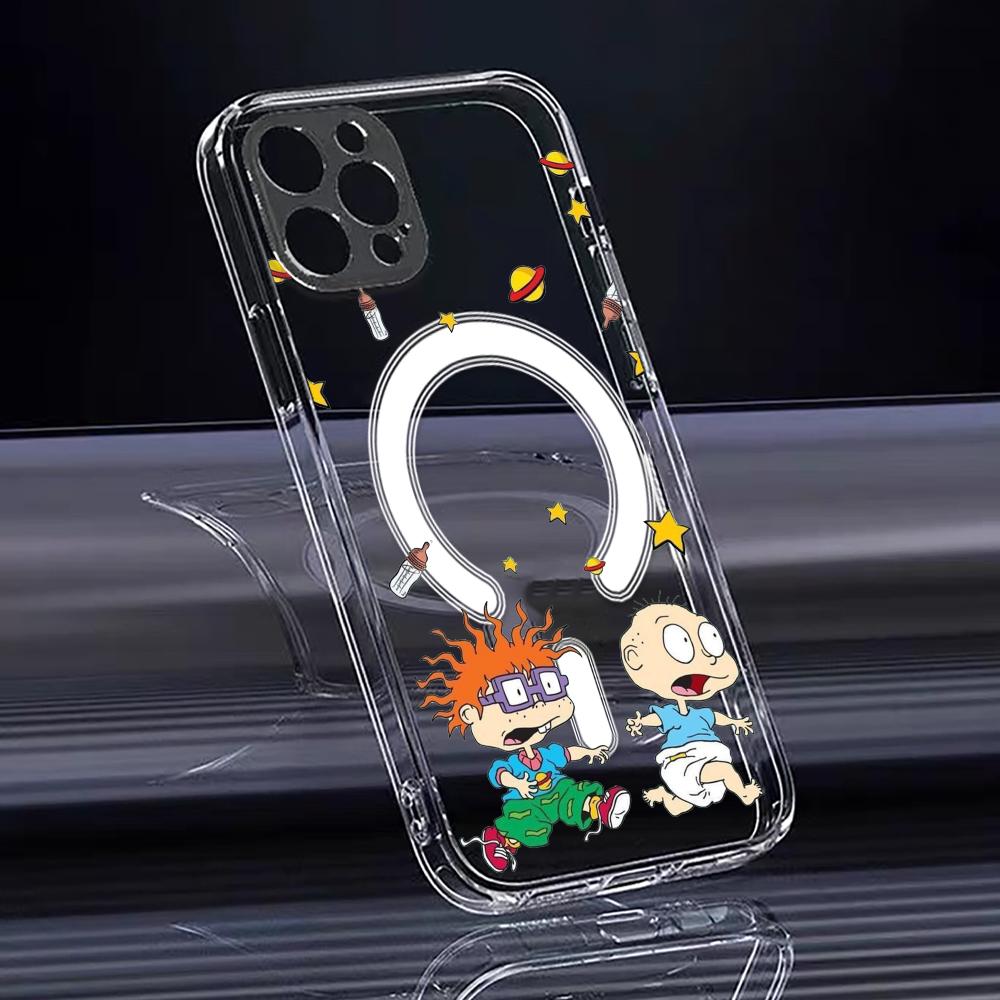 Casing Ponsel Anime R-rugrats  - Clear Magsafe Case ulasan dan harga