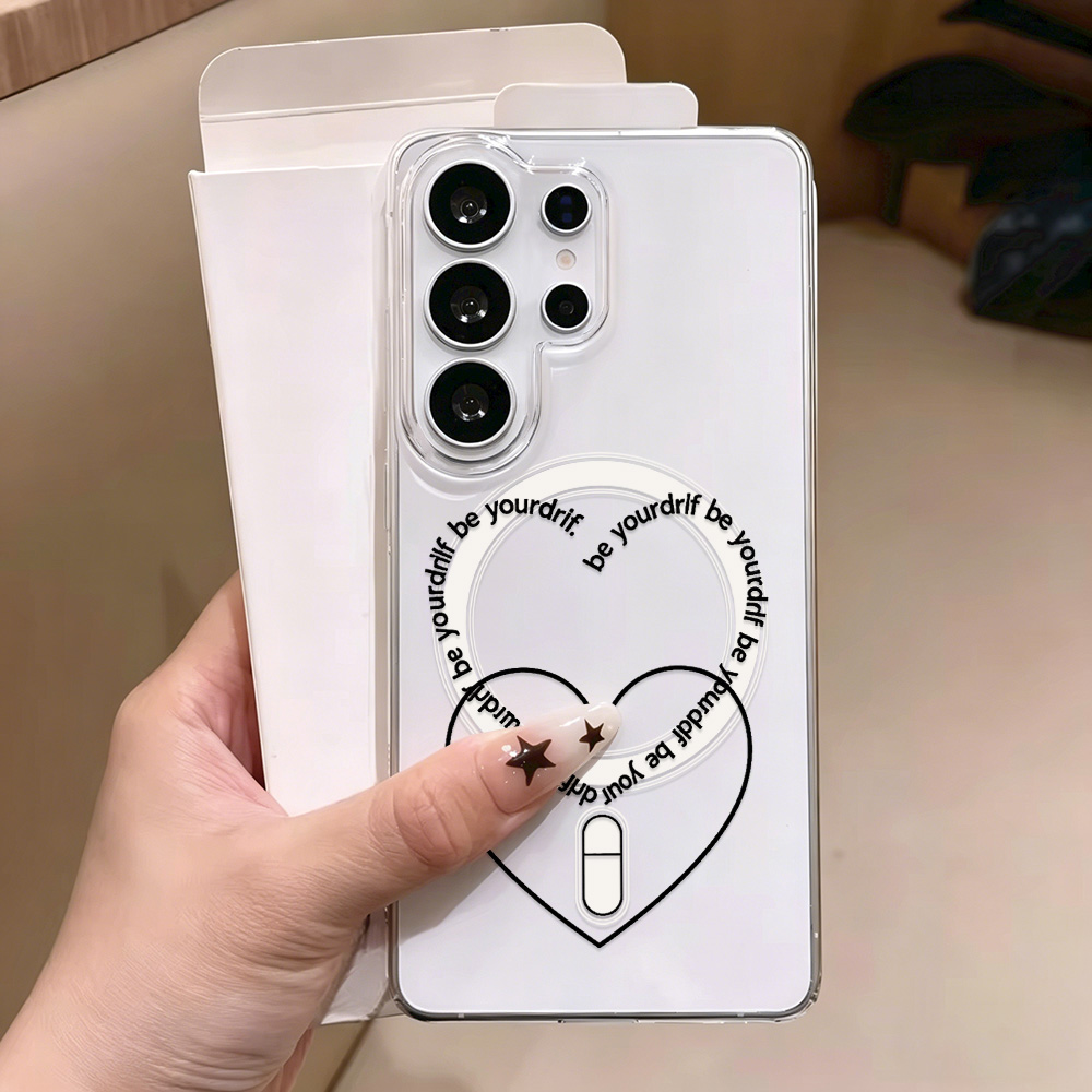Casing Ponsel Magsafe Love Hea - Clear Magsafe Case ulasan dan harga