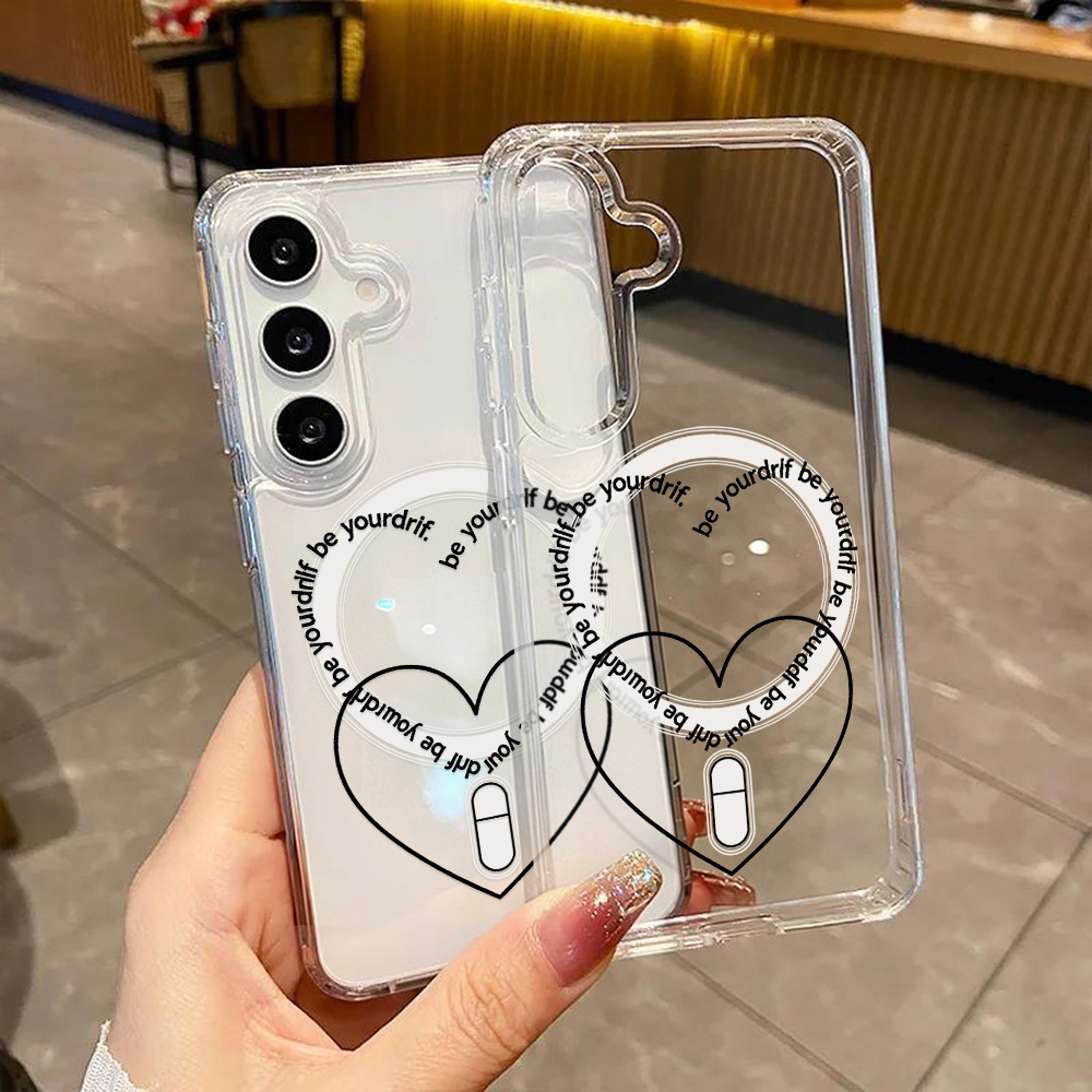 Casing Ponsel Magsafe Love Hea - Clear Magsafe Case ulasan dan harga