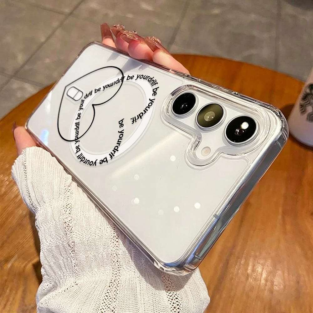 Casing Ponsel Magsafe Love Hea - Clear Magsafe Case ulasan dan harga