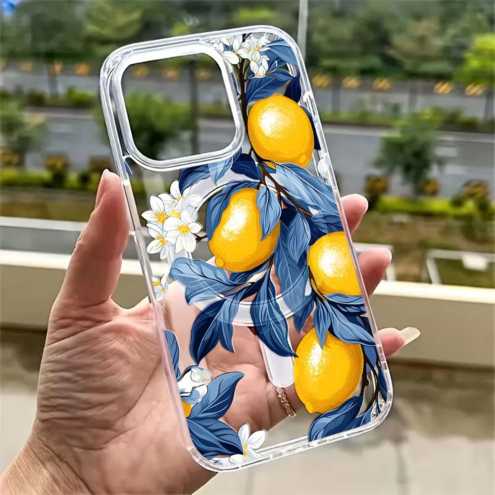 Casing Ponsel Lemon Musim Pana - Clear Magsafe Case ulasan dan harga