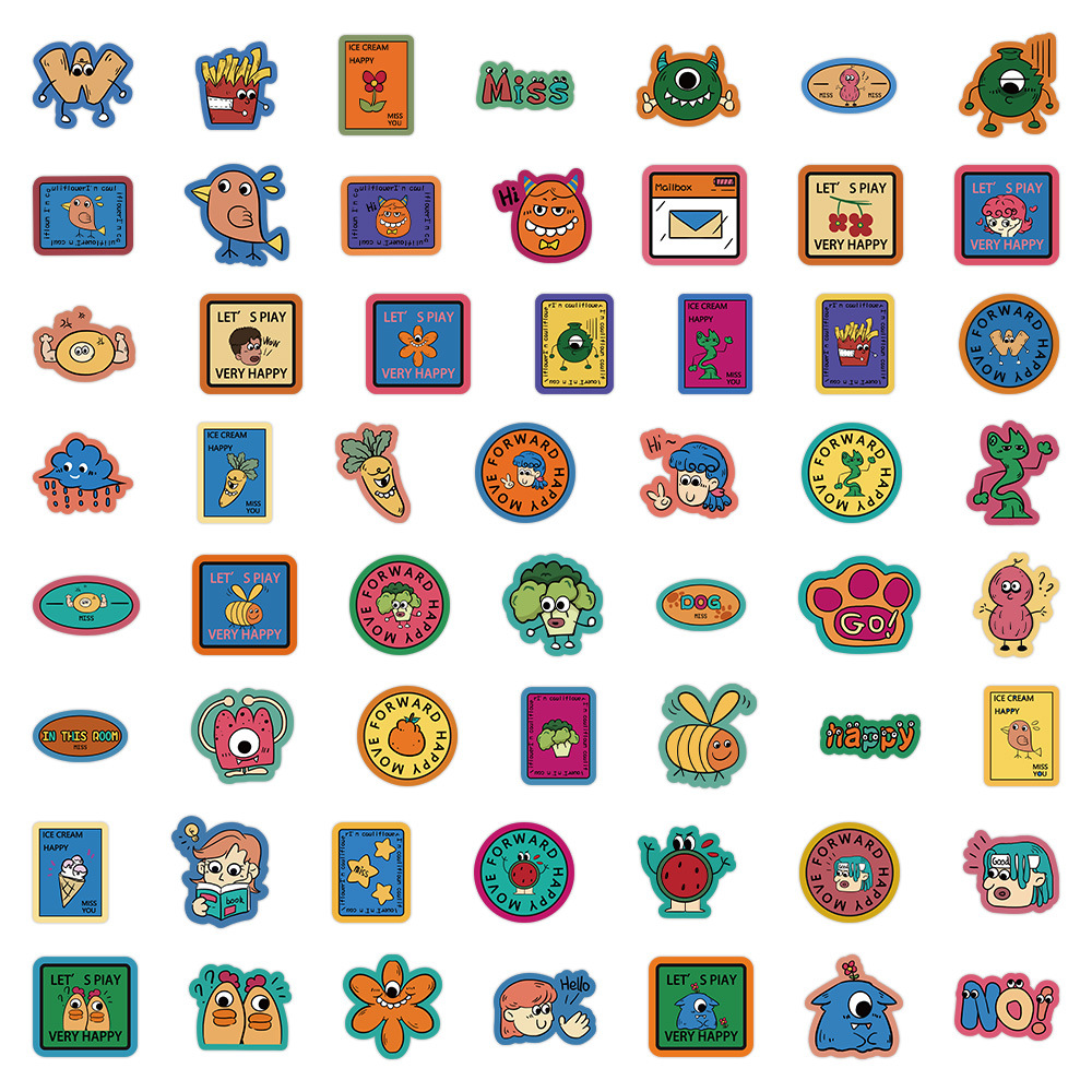 60 Buah Stiker Dekoratif Unik  - Phone Cases You Can Design ulasan dan harga