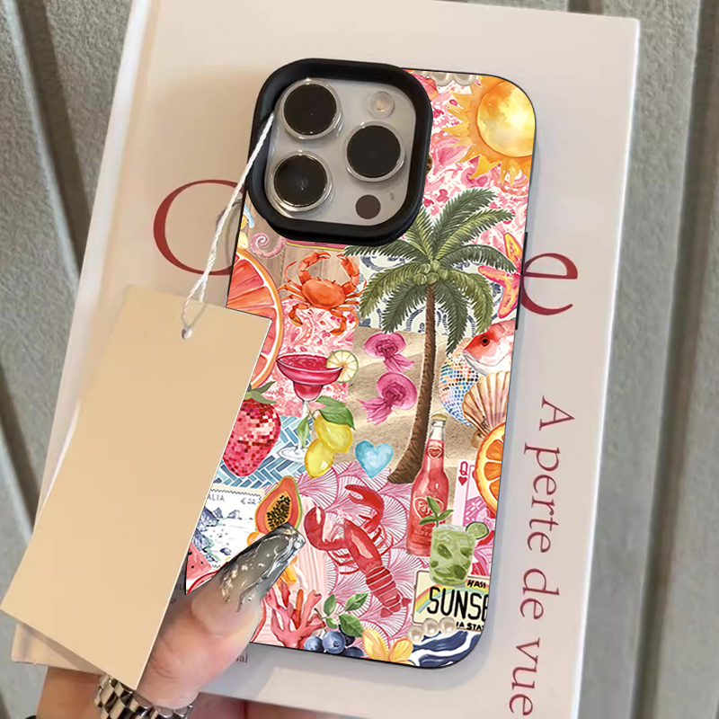 Casing HP Motif Kolase Pesta P - Phone Cases Beach ulasan dan harga