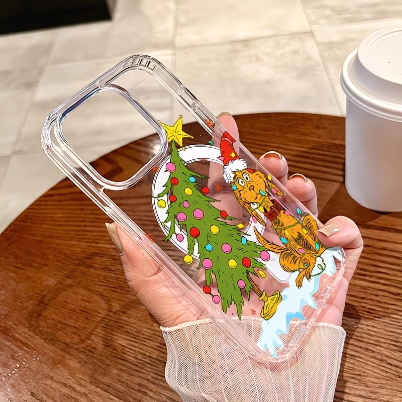 Casing Ponsel Tema Natal Anak  - Clear Magsafe Case ulasan dan harga